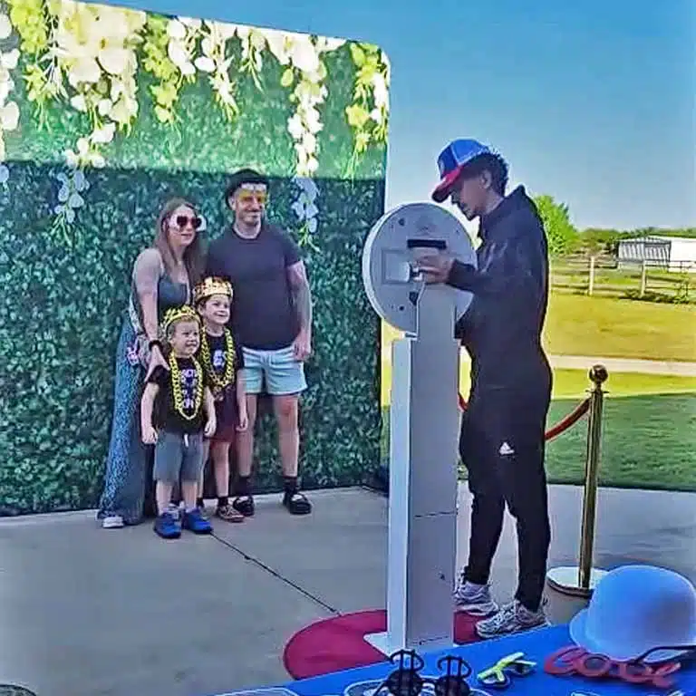 Photo booth rental Dallas Outdoor event